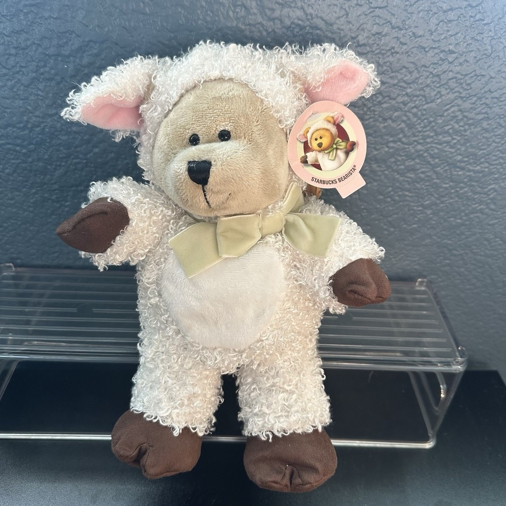 Starbucks‎ Coffee Bearista Bear Collection 83rd Edition Lamb Plush 10" 2009 NWT
